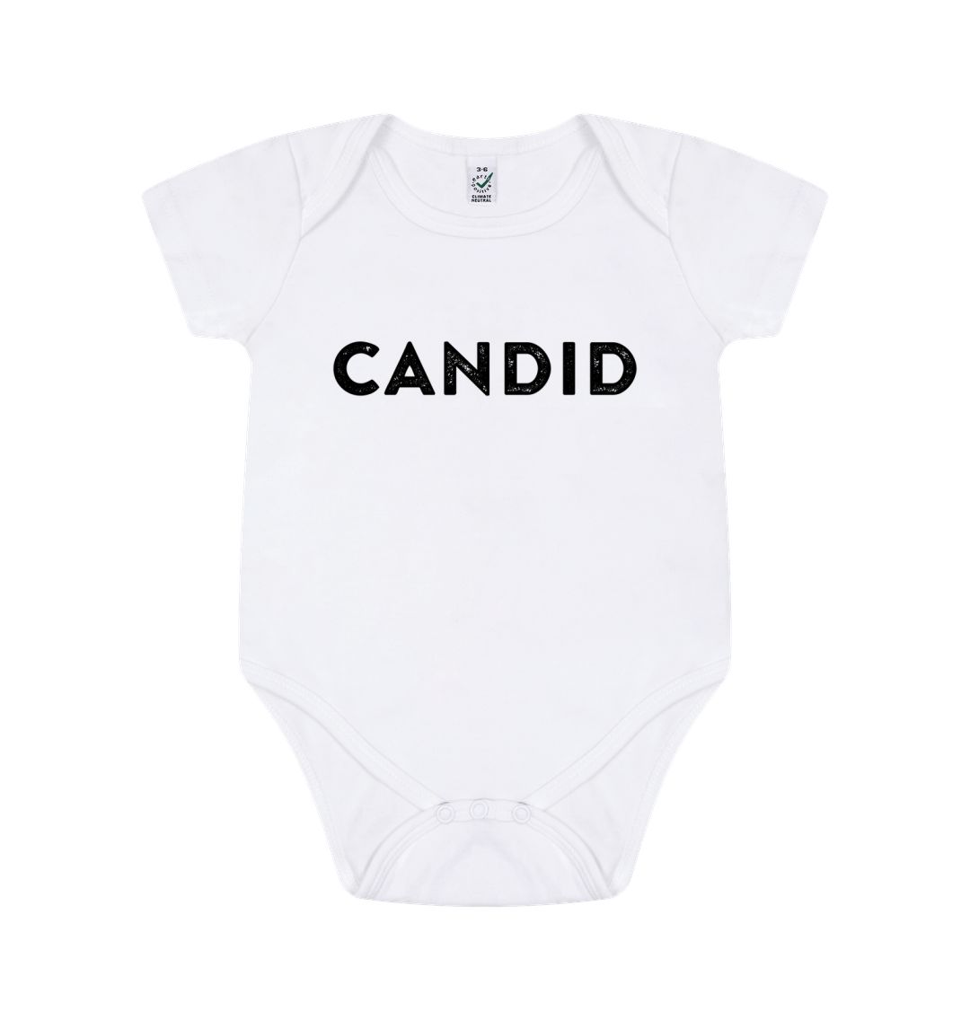 White Candid Baby Vest